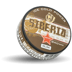 Siberia Brown Slim Extremely Strong Snus Portion