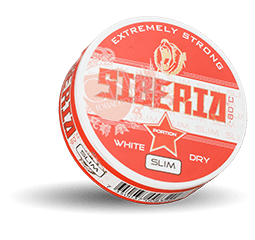 Siberia Slim White Dry Extremely Strong Portion Snus