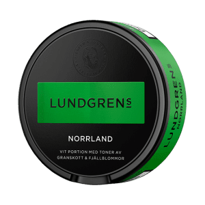 1401L - Lundgrens Norrland White Portion Snus, floral taste