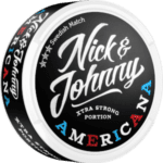 Nick & Johnny Americana extra strong root beer original large portion swedish snus