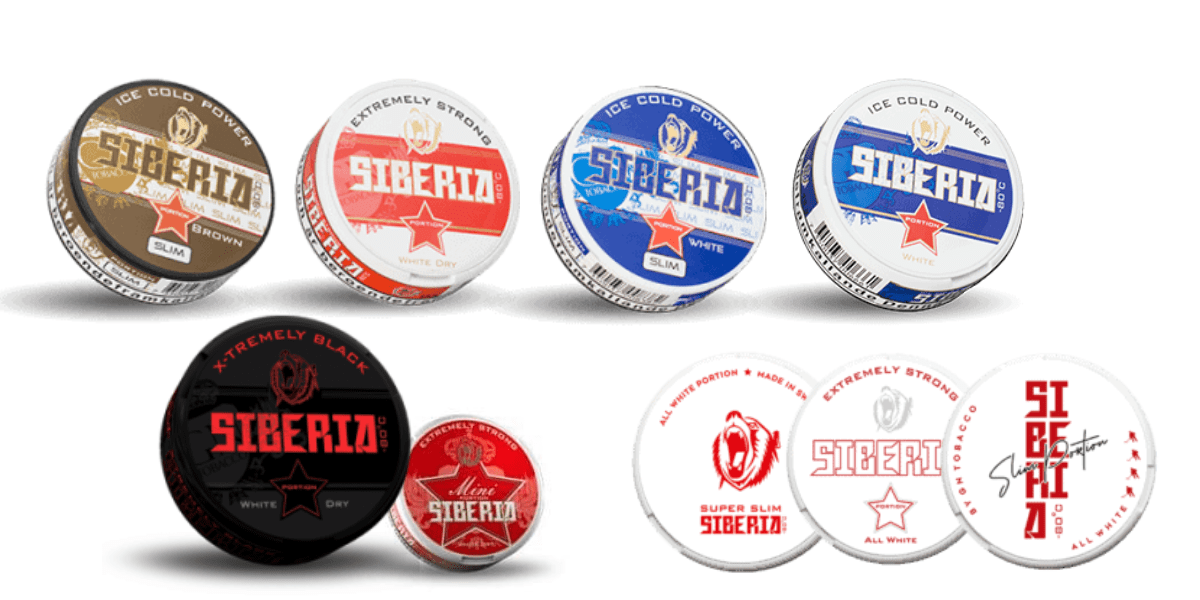 siberia snus and siberia nicotine pouch variety