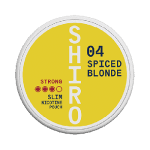shiro 4 spiced blonde slim nicotine pouches