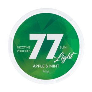 77 Apple & Mint Light slim 4mg nicotine pouches
