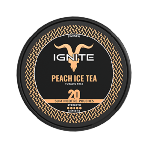 ignite ice tea peach slim nicotine pouches