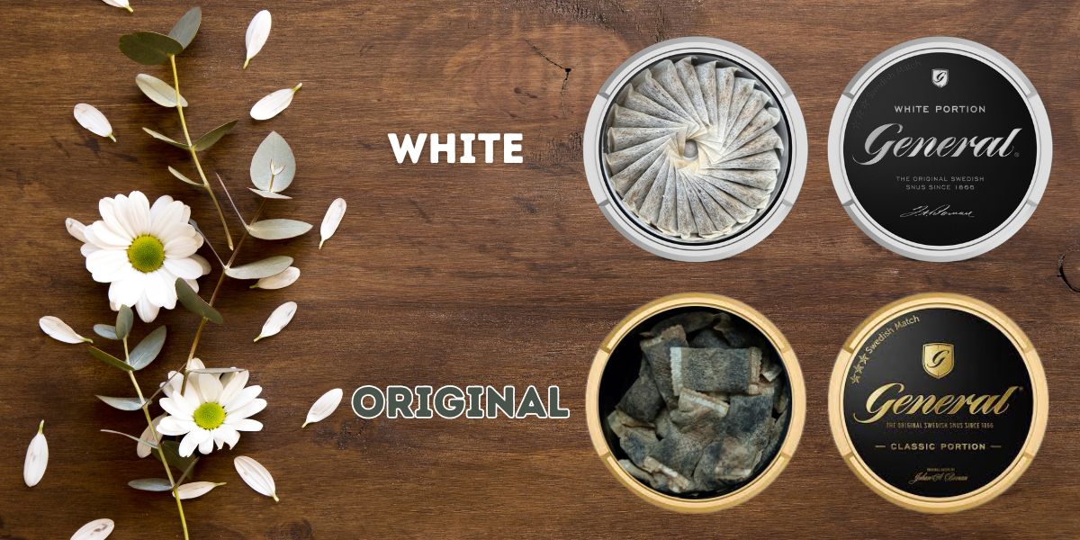 general classic snus original vs white portion